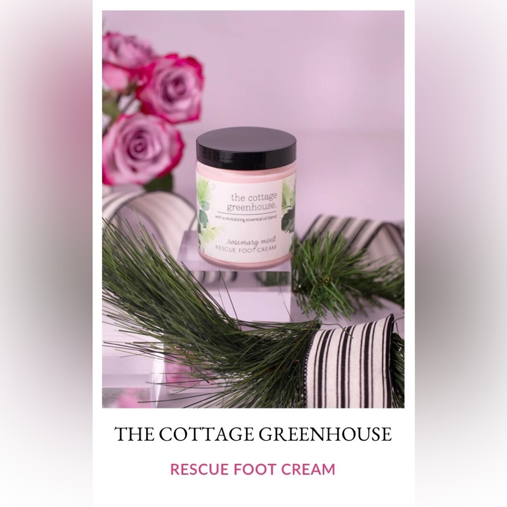 The Cottage Greenhouse Rosemary Mint Rescue Foot Cream